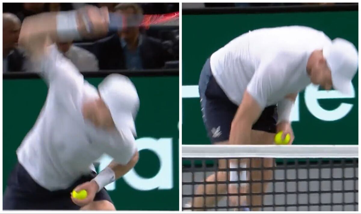 Andy Murray smashes his racket twice as Brit fumes after sickening Paris Masters loss | Tennis | Sport