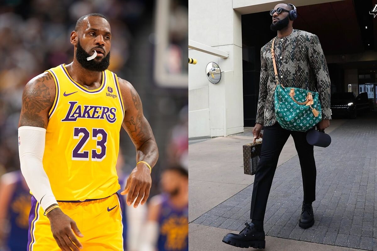 LeBron James pulls as much as the Lakers vs Nuggets season-opener with a $25k LV outfit