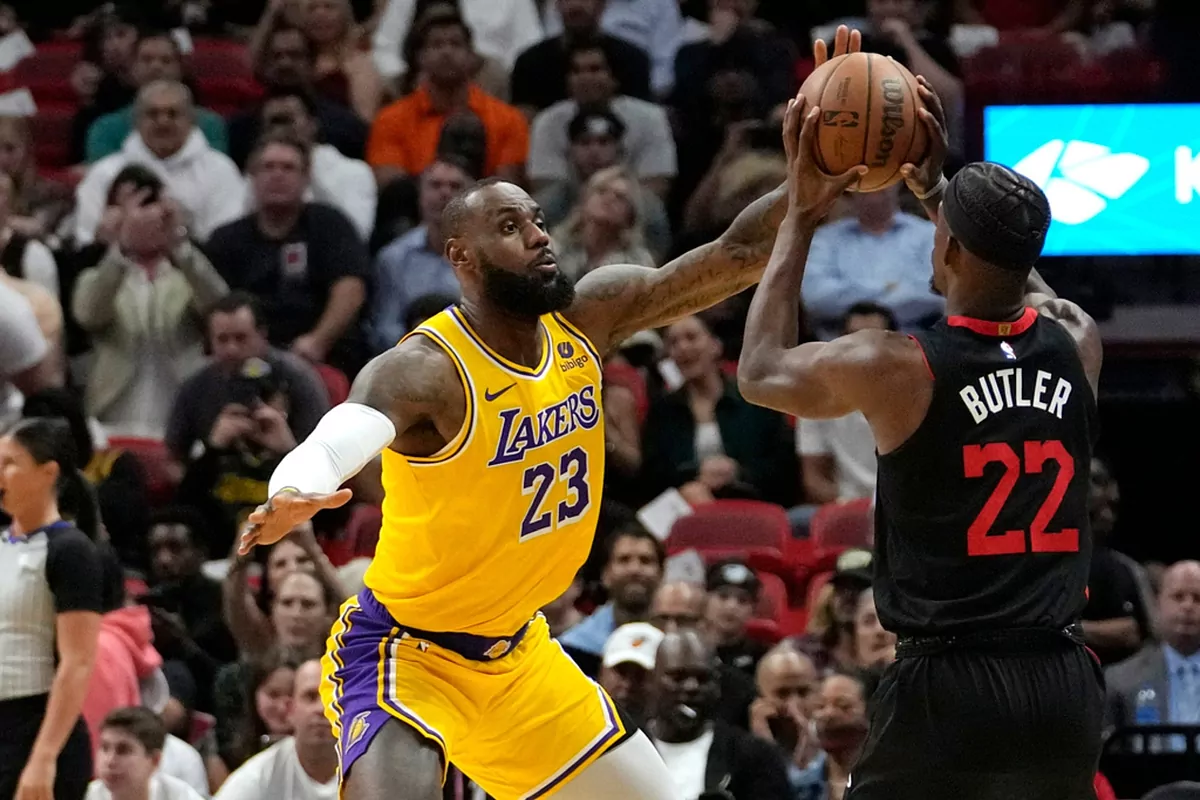 Adebayo has triple-double, Butler scores 28, Warmth maintain off LeBron and the Lakers 108-107