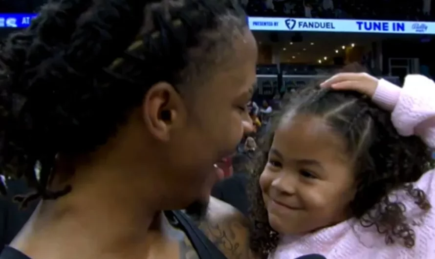 Ja Morant asks daughter to say his catchphrase and he or she has the cutest response
