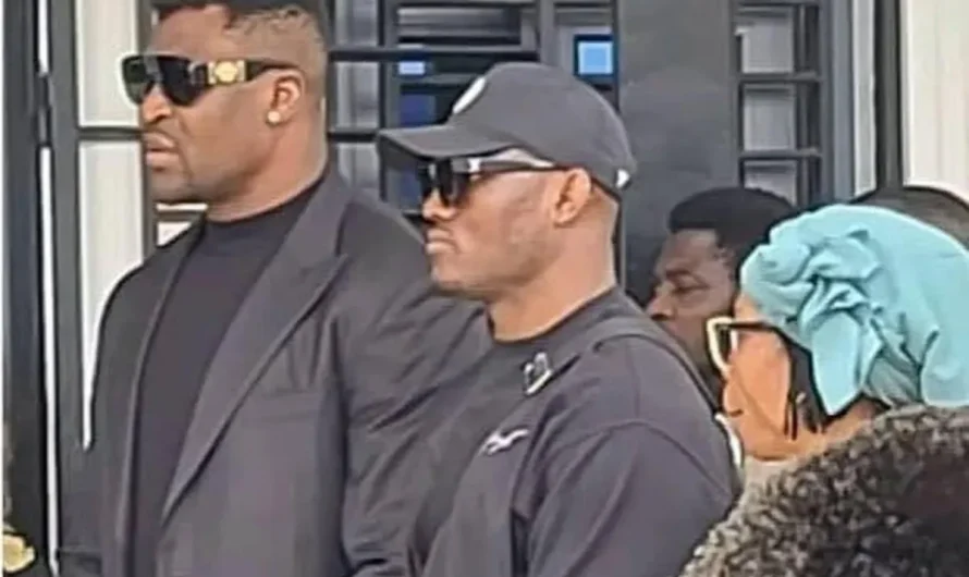 Kamaru Usman and Samuel Eto’o assist Francis Ngannou at son’s funeral