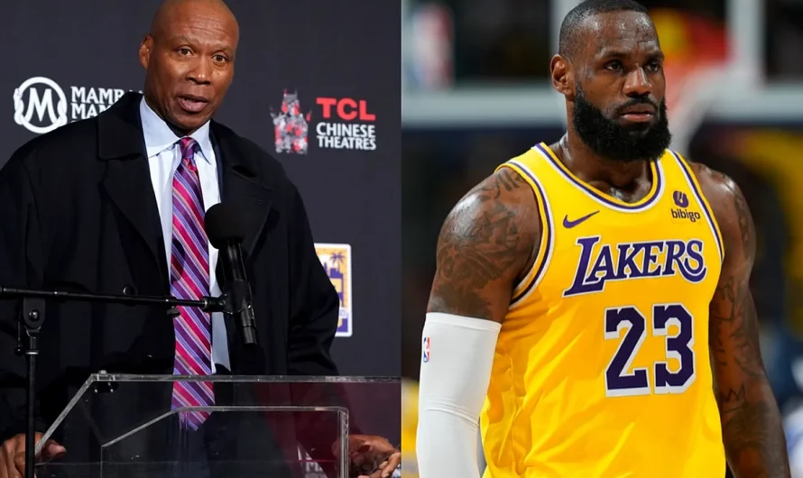 LeBron James receives a slap on the wrist from an LA Lakers legend, challenges him to educate the workforce